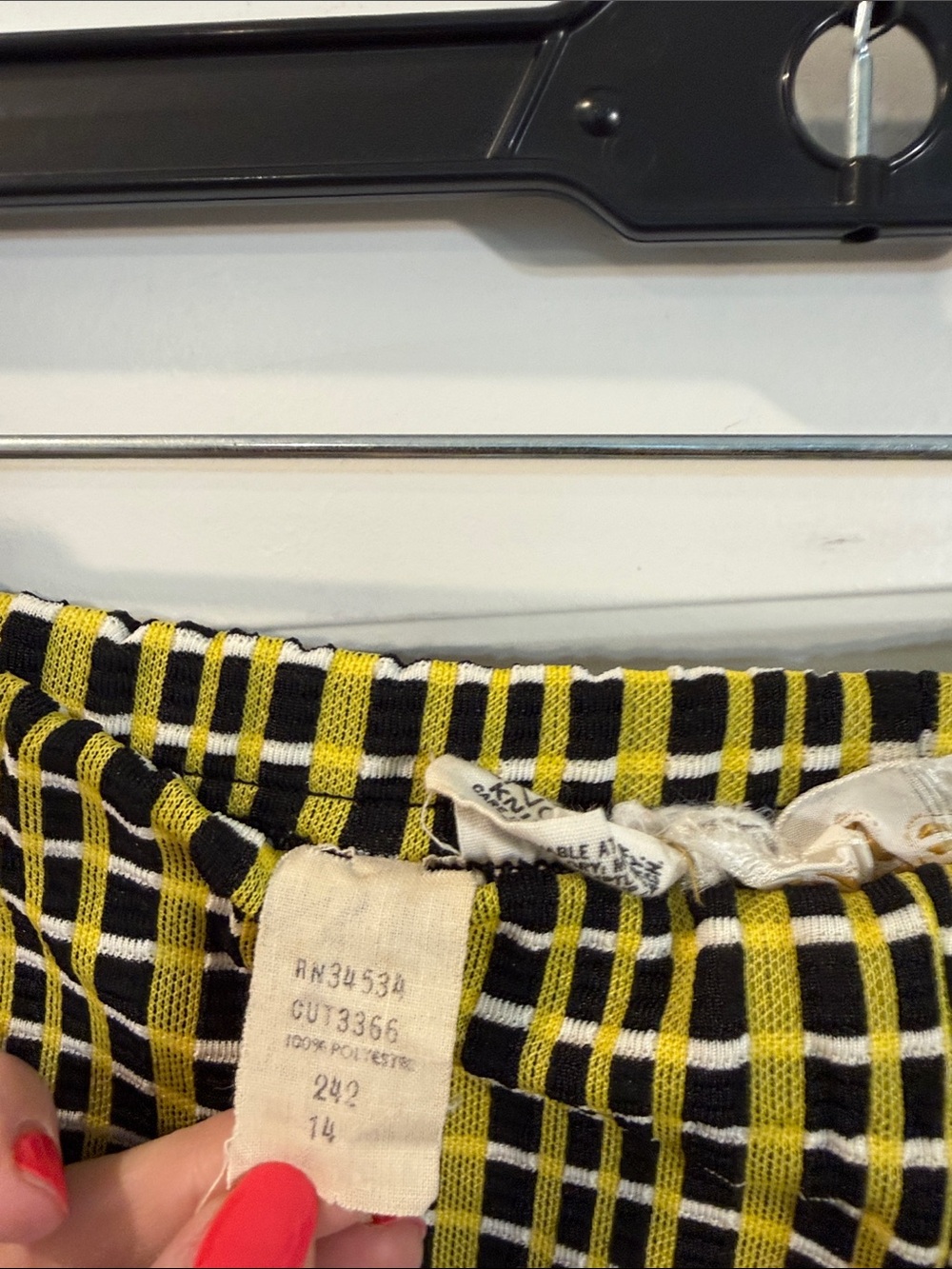 Vintage 70’s Center Stage polyester plaid suit size 14 (vintage runs small) - Picture 10 of 14
